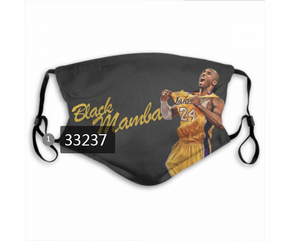 2021 NBA Los Angeles Lakers #24 kobe bryant 33237 Dust mask with filter->nba dust mask->Sports Accessory